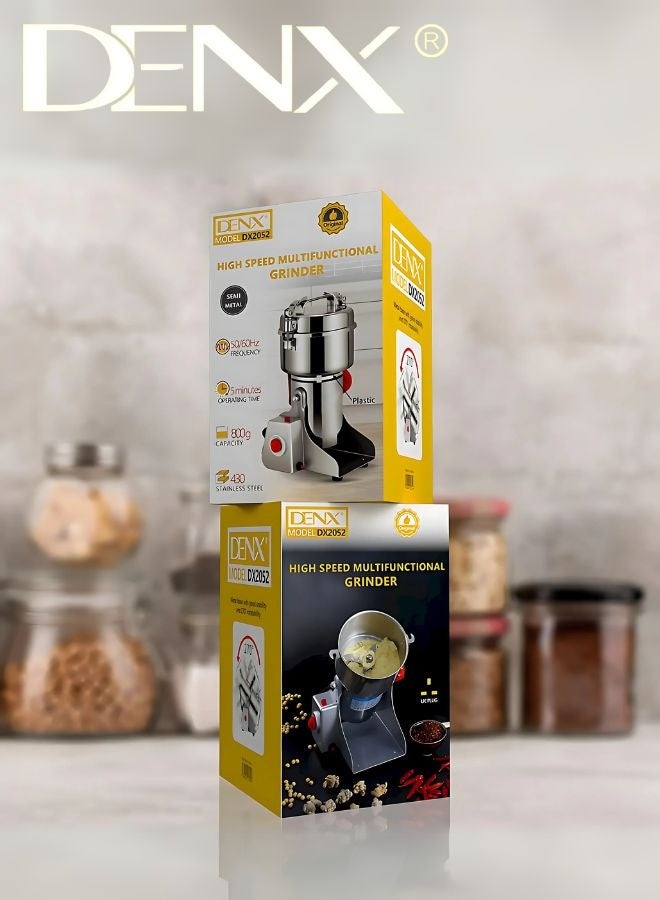 دينكس مطحنة بهارات 800 جرام ، مطحنة مسحوق الفولاذ المقاوم للصدأ 430 ، تقنية طحن فائقة الدقة ، يمكنها طحن حبوب البن والحبوب ، مناسبة للمنزل / المطعم / الفندق - Image 4